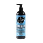 Refreshing Big Barber Frosty Ice Shaving Gel in a 400ml pump bottle, ideal for quick and smooth shaves, designed for men’s grooming and beard care, perfect for a professional barber shop or home use.