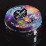 Kid's hair wax with colourful space-themed packaging in a round container, ideal for children’s styling at Big Barber Delux, featuring strong hold and bubble gum scent.