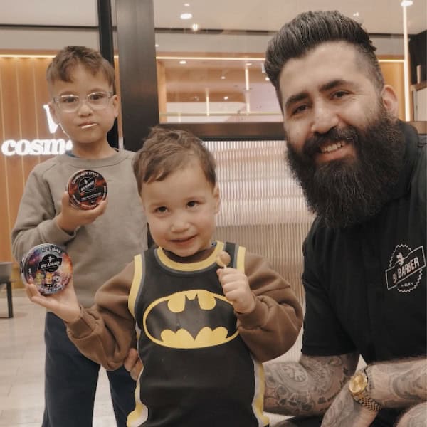 Cosmetic hair and grooming services for kids at Big Barber Delux salon in Australia, featuring professional barbers and a fun, family-friendly environment.