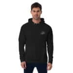Big Barber Delux branded hoodie, comfortable and stylish for men's barber shop work or casual wear, featuring the logo on the chest.
