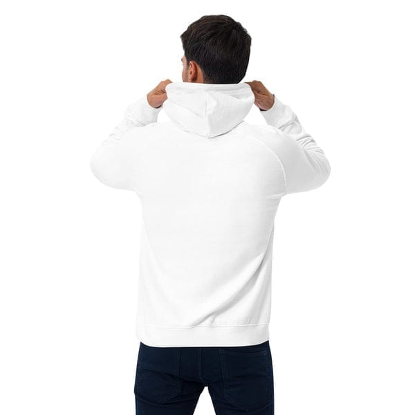 Hooded sweatshirt showing the back view, casual streetwear style, clean white hoodie, trendy apparel for men, Comfortable and stylish hoodie perfect for everyday wear at Big Barber Delux in Australia.