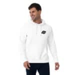 Big Barber Delux logo hoodie, stylish men's casual hoodie with barber branding, perfect for loyalty programs and promotions. Comfortable, high-quality hoodie for barber shop customers and staff.
